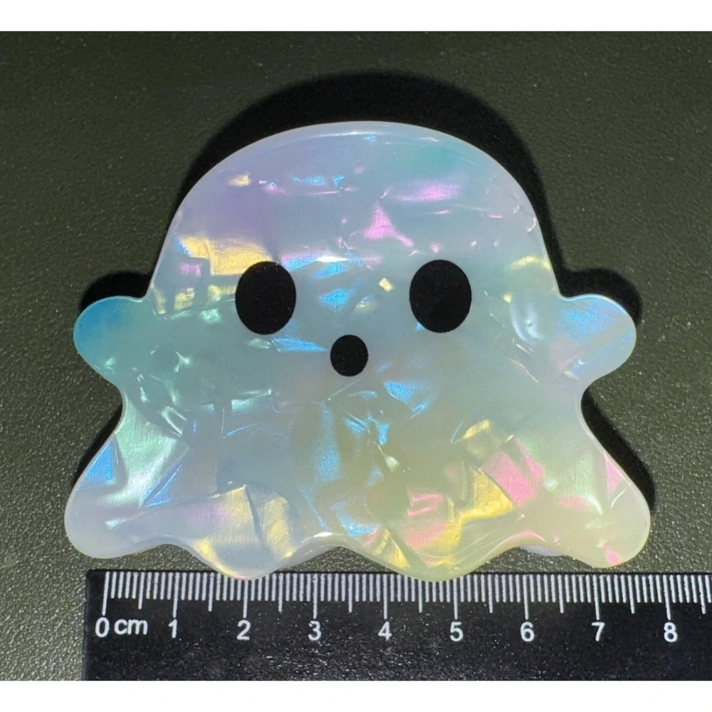 Ghost Iridescent‎ Hair Clips Hair Claw White 1 Pc New